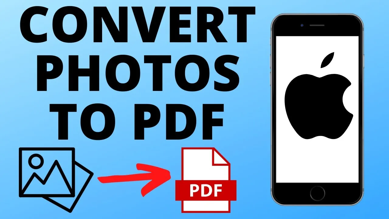 How to convert a photo to PDF on iPad and iPhone
