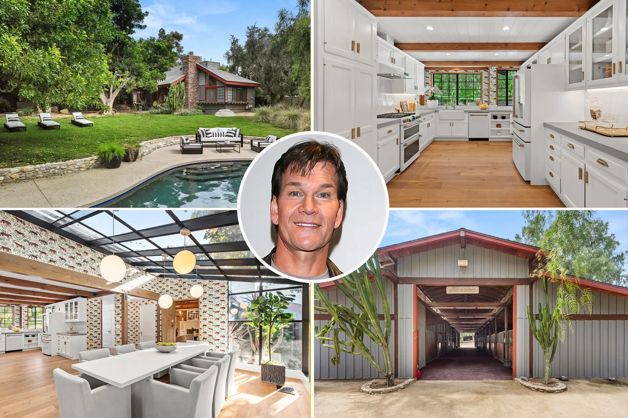 Patrick Swayze's former ranch in Los Angeles goes on the market for $ 4.5 million