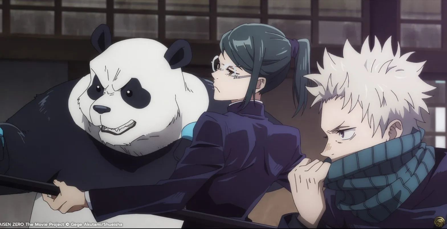 This is how Maki, inumaki and Panda fight in the video Jujutsu Kaisen: Cursed Clash